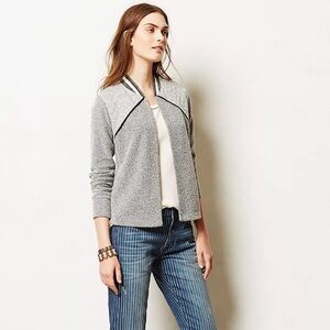 Anthropologie Dolan Varsity Cardigan Size Medium Grey